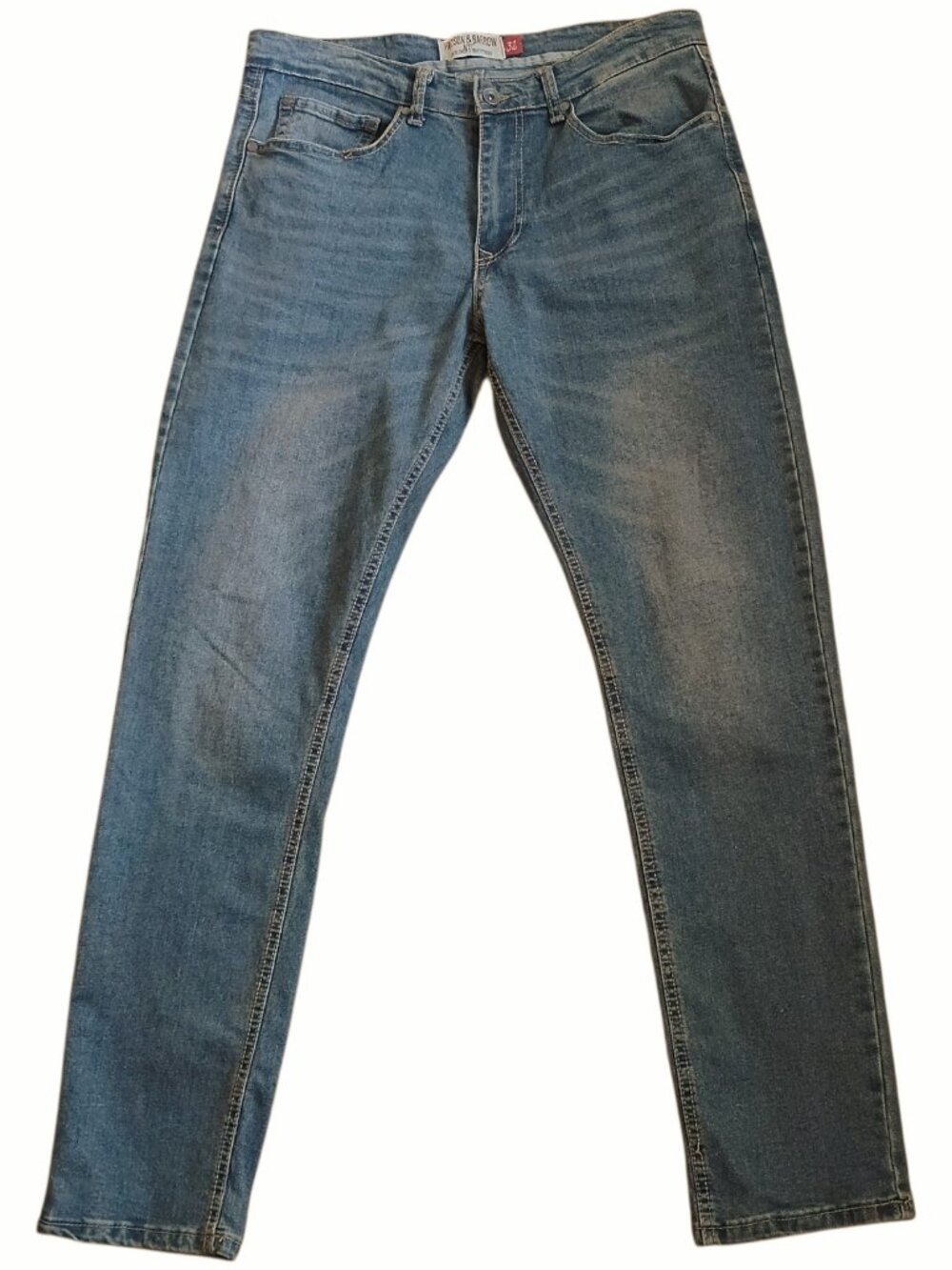 HUDSON & BARROW Men's Slim Stretch Jeans Blue 32x32